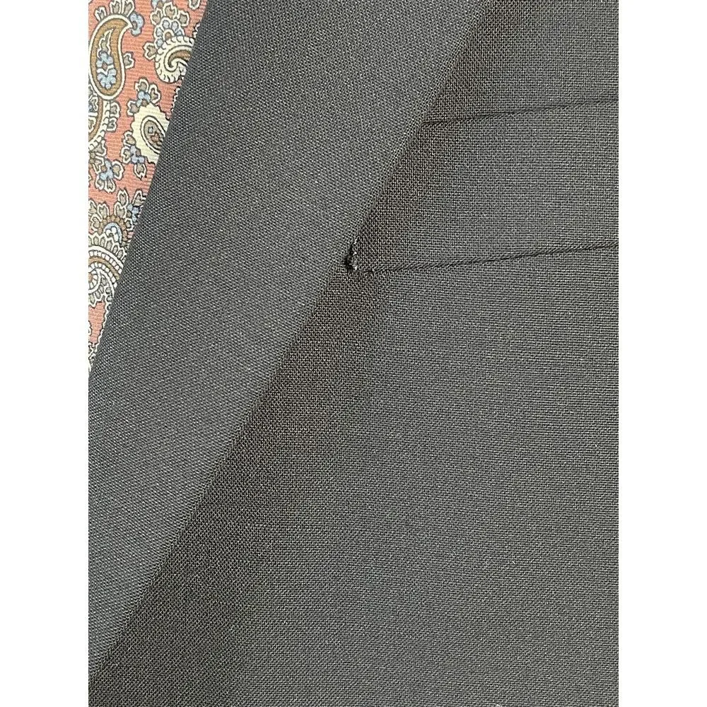 Theory 44R XYLO NP Tailor Extra Slim Black‎ Flex Wool 2Btn Blazer Jacket_3